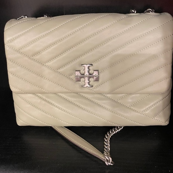 TORY BURCH Kira Chevron Leather Convertible Shoulder Bag - Picture 1 of 4